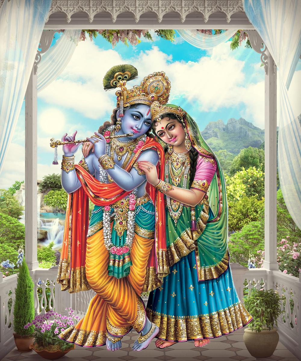 The Allure of Radha krishna wallpaper download: Spiritual Bliss at Your